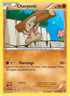 Carte Pokémon Charpenti 65 — XY