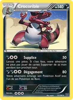 Carte Pokémon Crocorible 71 — XY