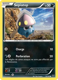 Carte Pokémon Sepiatop 75 — XY