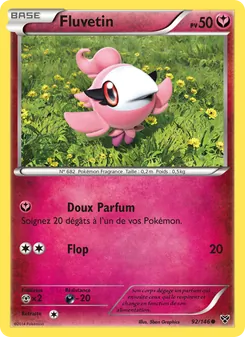 Carte Pokémon Fluvetin 92 — XY