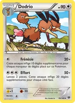 Carte Pokémon Dodrio 99 — XY