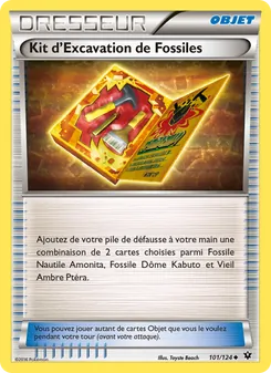 Carte Pokémon Kit d'Excavation de Fossiles 101 — Impact des Destins