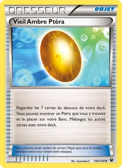 Carte Pokémon Vieil Ambre Ptéra 106 — Impact des Destins