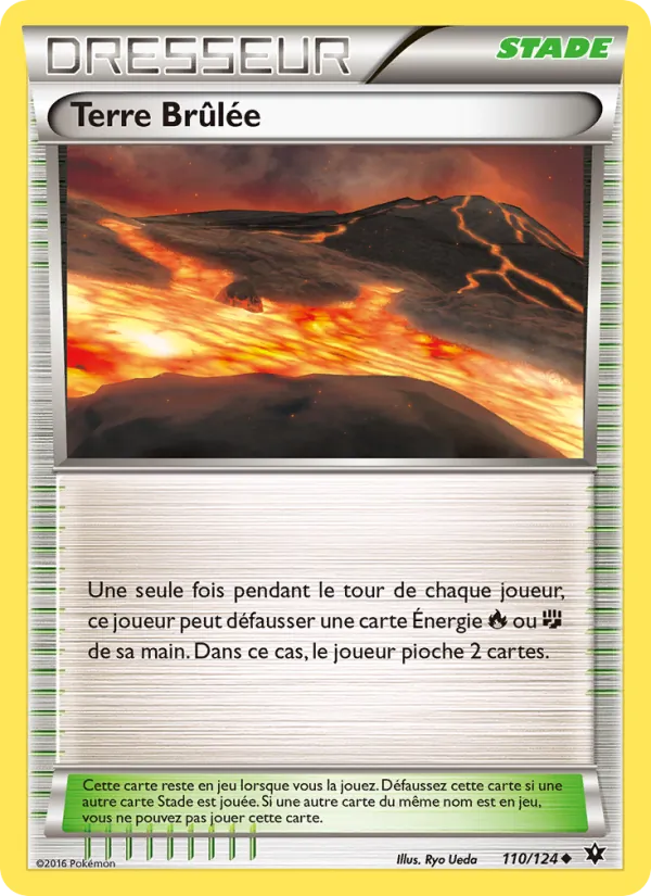 Carte Pokémon Terre Brûlée 110/124 de l'extension Impact des Destins
