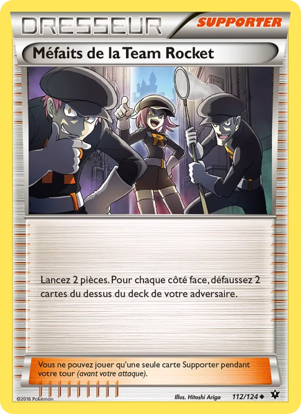 Carte Pokémon Méfaits de la Team Rocket 112/124 de l'extension Impact des Destins