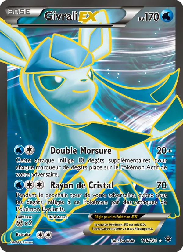 Carte Pokémon Givrali EX 116/124 de l'extension Impact des Destins