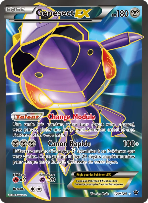 Carte Pokémon Genesect EX 120/124 de l'extension Impact des Destins