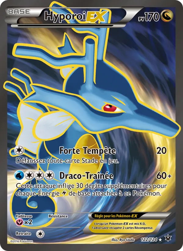 Carte Pokémon Hyporoi EX 122/124 de l'extension Impact des Destins