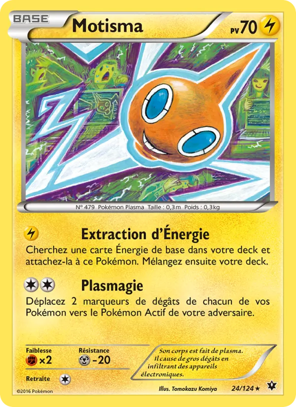Carte Pokémon Motisma 24/124 de l'extension Impact des Destins