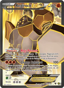 Carte Pokémon Regirock EX 43a — Impact des Destins