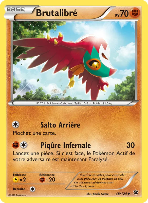 Carte Pokémon Brutalibré 48/124 de l'extension Impact des Destins