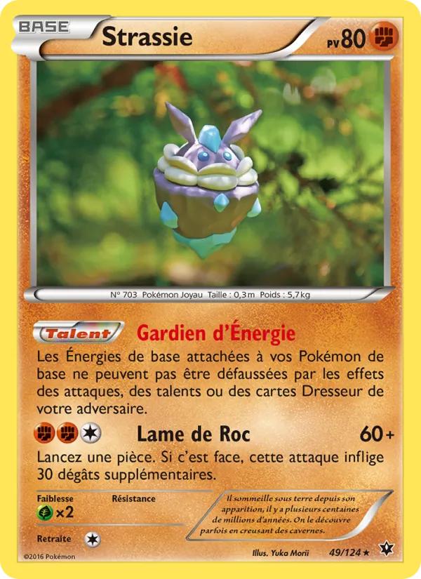 Carte Pokémon Strassie 49/124 de l'extension Impact des Destins