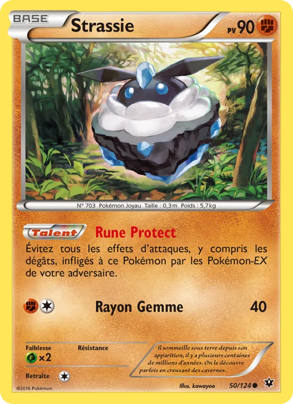 Carte Pokémon Strassie 50/124 de l'extension Impact des Destins