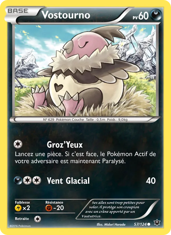 Carte Pokémon Vostourno 57/124 de l'extension Impact des Destins