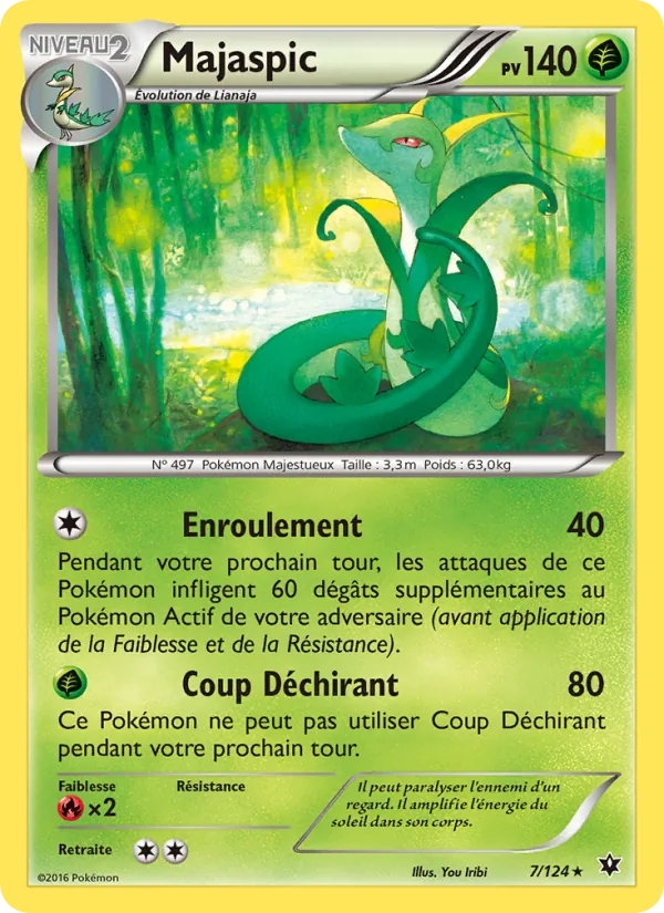 Carte Pokémon Majaspic 7/124 de l'extension Impact des Destins