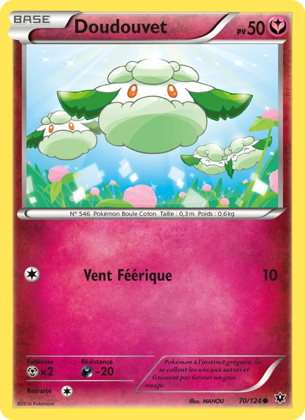 Carte Pokémon Doudouvet 70/124 de l'extension Impact des Destins
