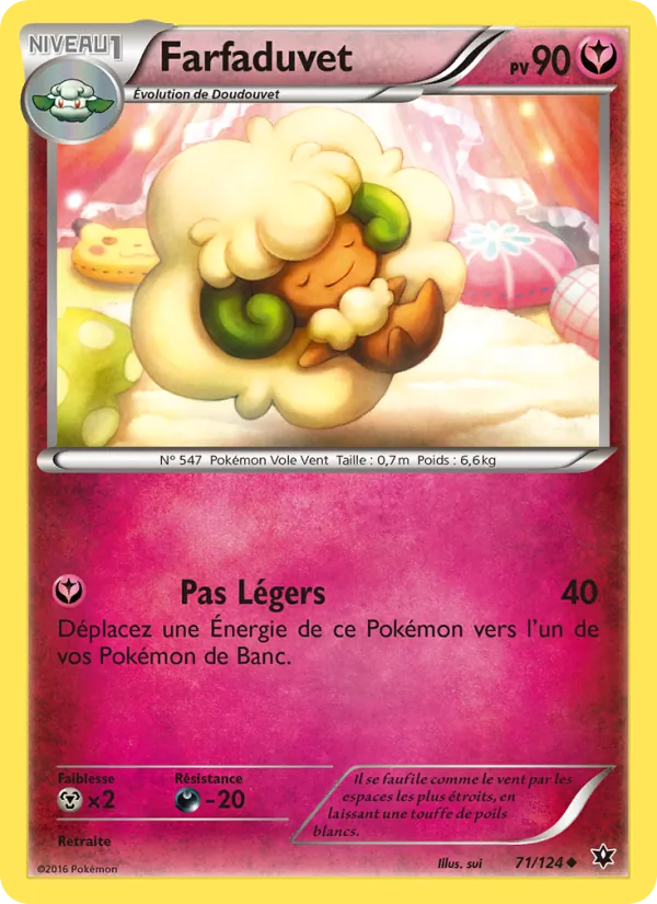 Carte Pokémon Farfaduvet 71/124 de l'extension Impact des Destins