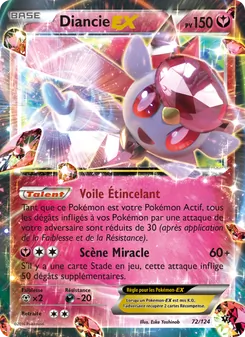 Carte Pokémon Diancie EX 72 — Impact des Destins