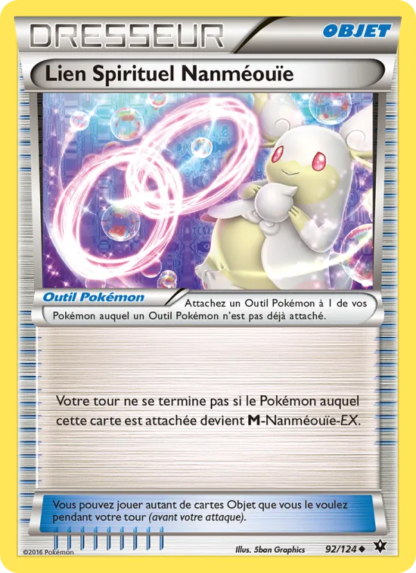 Carte Pokémon Lien Spirituel Nanméouïe 92/124 de l'extension Impact des Destins