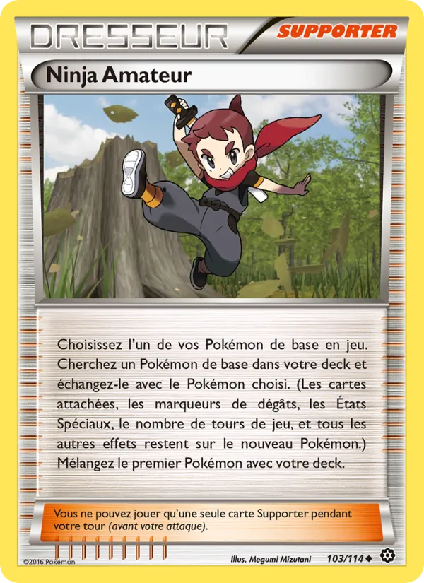 Carte Pokémon Ninja Amateur 103/114 de l'extension Offensive Vapeur
