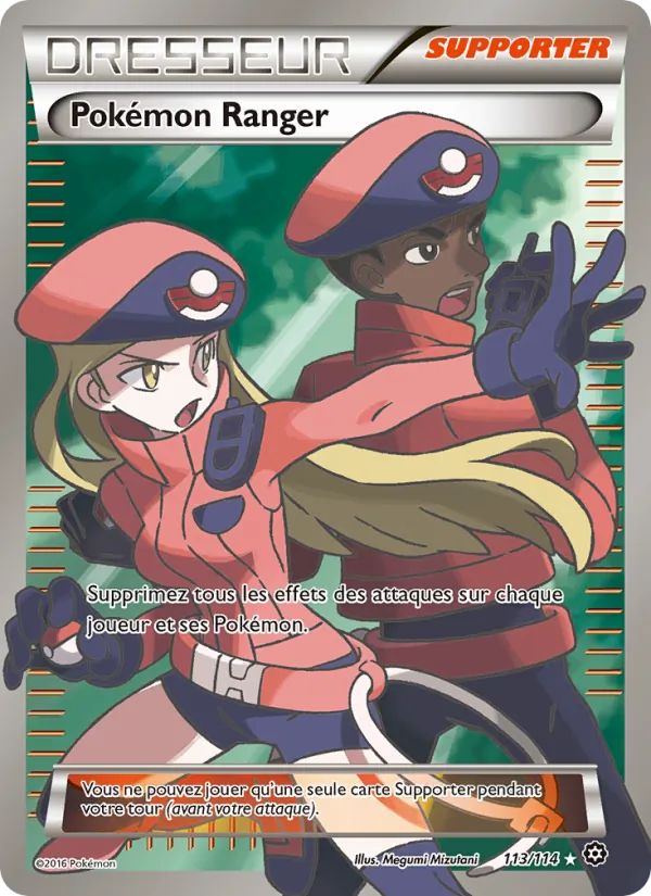 Carte Pokémon Pokémon Ranger 113/114 de l'extension Offensive Vapeur