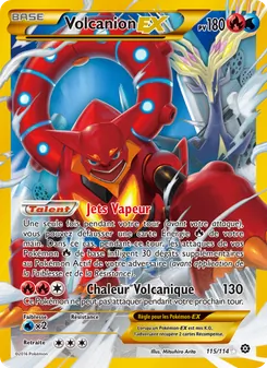 Carte Pokémon Volcanion EX 115