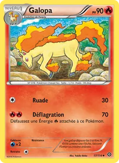 Carte Pokémon Galopa 17