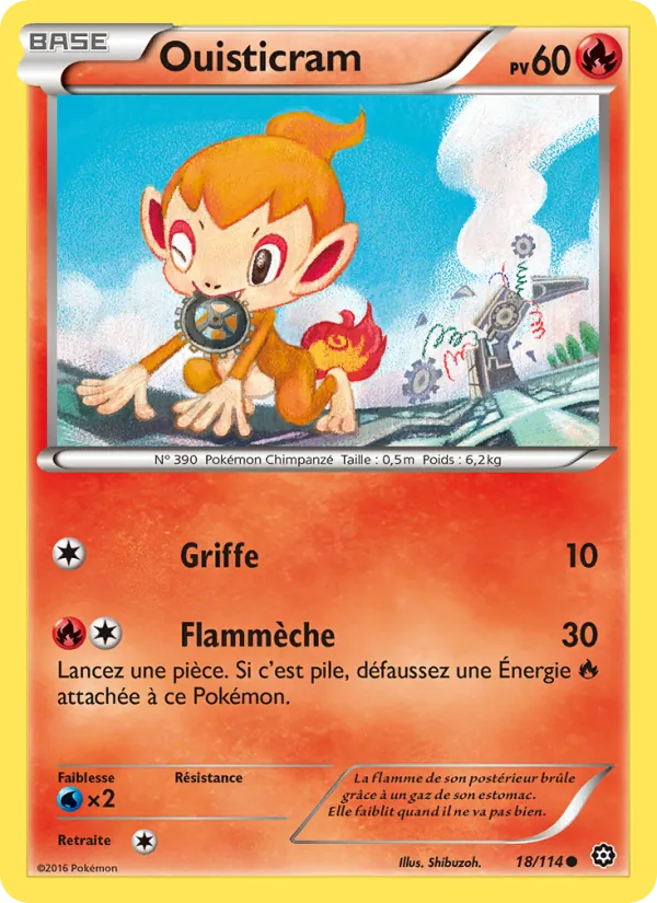 Carte Pokémon Ouisticram 18/114 de l'extension Offensive Vapeur