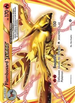 Carte Pokémon Flambusard TURBO 21