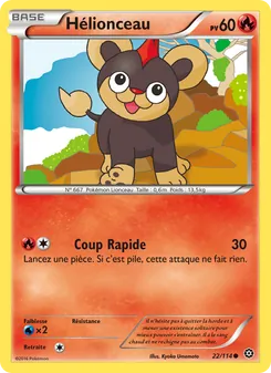 Carte Pokémon Hélionceau 22