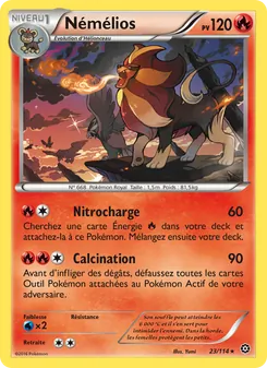 Carte Pokémon Némélios 23
