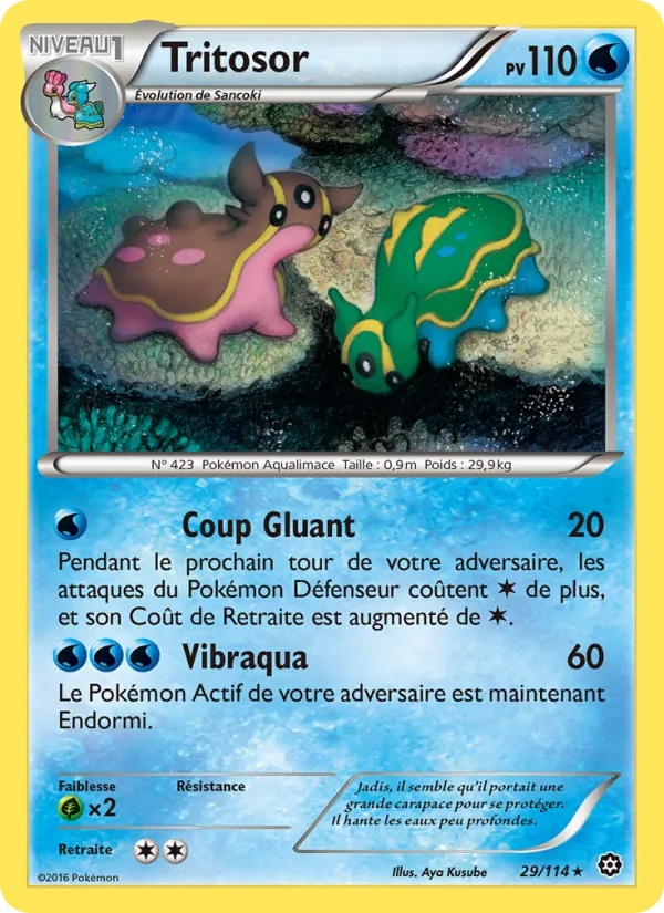 Carte Pokémon Tritosor 29/114 de l'extension Offensive Vapeur