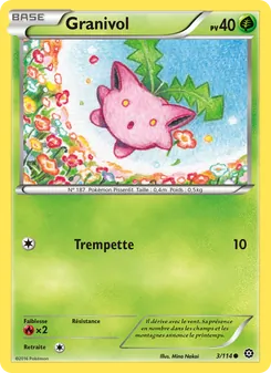 Carte Pokémon Granivol 3 — Offensive Vapeur