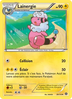 Carte Pokémon Lainergie 39