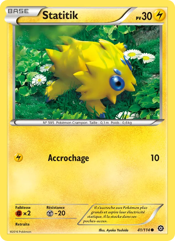 Carte Pokémon Statitik 41/114 de l'extension Offensive Vapeur