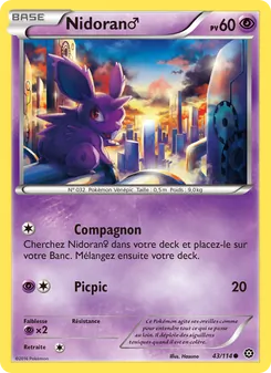 Carte Pokémon Nidoran♂ 43
