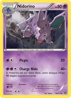 Carte Pokémon Nidorino 44