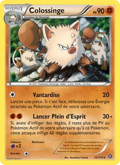 Carte Pokémon Colossinge 53 — Offensive Vapeur