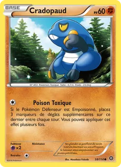 Carte Pokémon Cradopaud 58