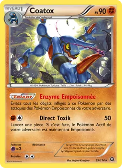 Carte Pokémon Coatox 59
