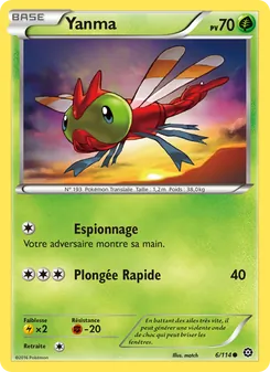 Carte Pokémon Yanma 6 — Offensive Vapeur