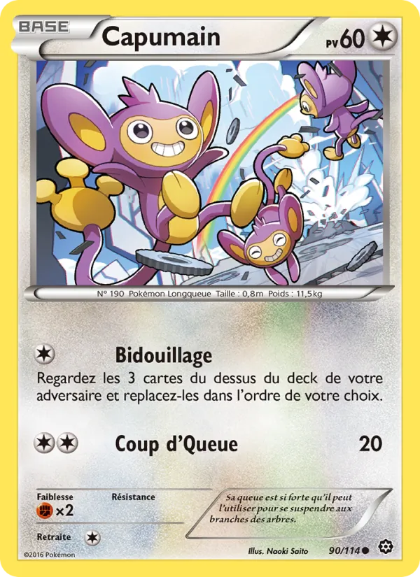 Carte Pokémon Capumain 90/114 de l'extension Offensive Vapeur
