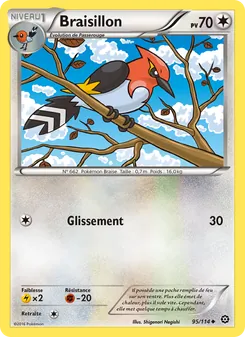 Carte Pokémon Braisillon 95 — Offensive Vapeur