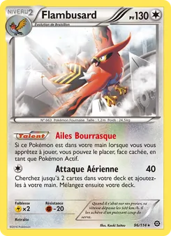 Carte Pokémon Flambusard 96 — Offensive Vapeur