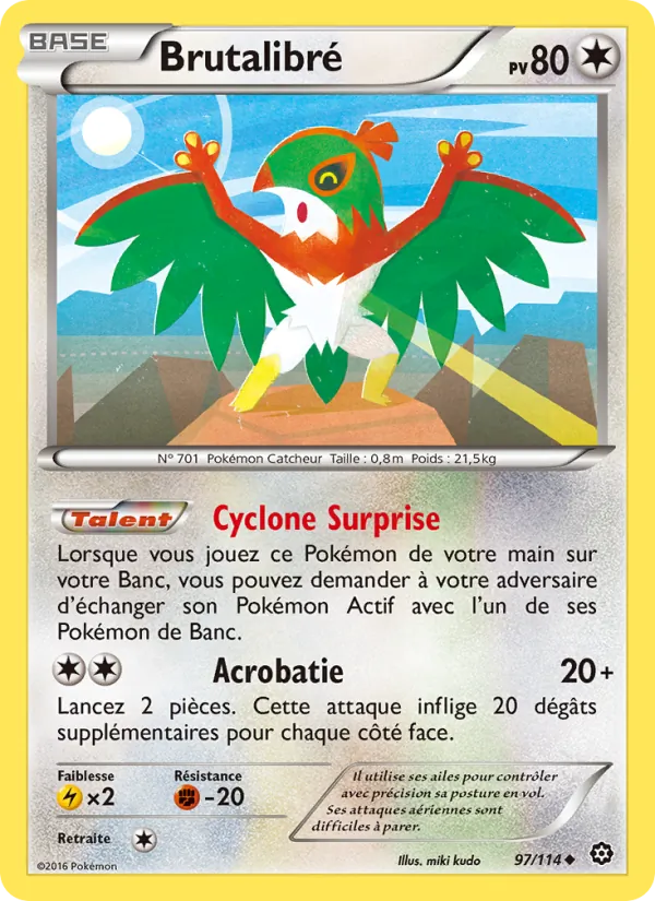 Carte Pokémon Brutalibré 97/114 de l'extension Offensive Vapeur