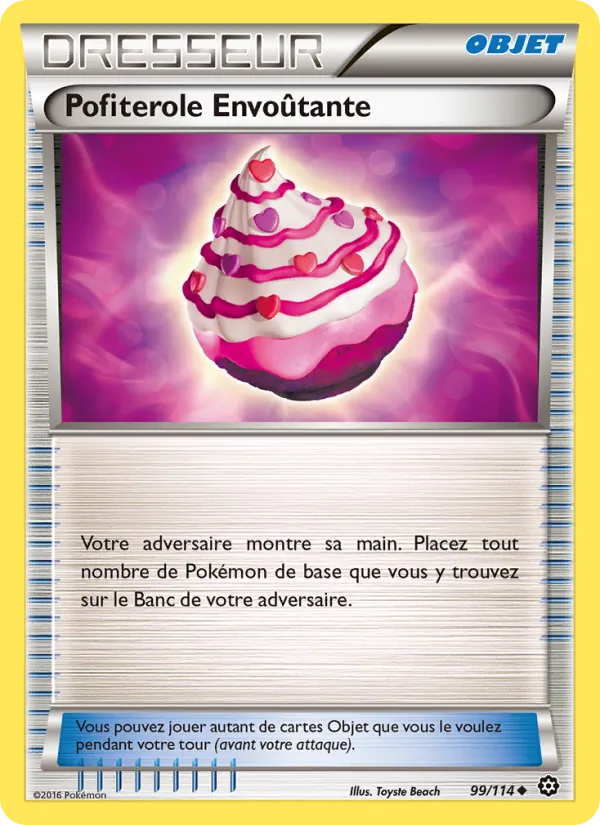 Carte Pokémon Pofiterole Envoûtante 99/114 de l'extension Offensive Vapeur