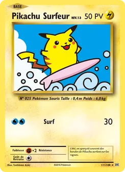 Carte Pokémon Pikachu Surfeur 111 — Évolutions