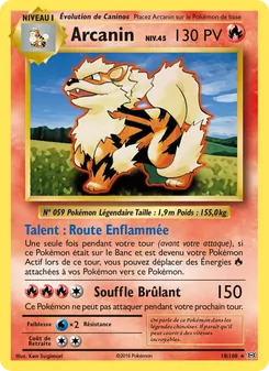 Carte Pokémon Arcanin 18 — Évolutions