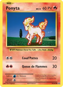 Carte Pokémon Ponyta 19 — Évolutions