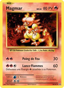 Carte Pokémon Magmar 20 — Évolutions